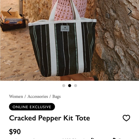 Madewell, Wolf & Badger, Gunes Swim Kit Beach Tote in cracked pepper - Picture 7 of 7